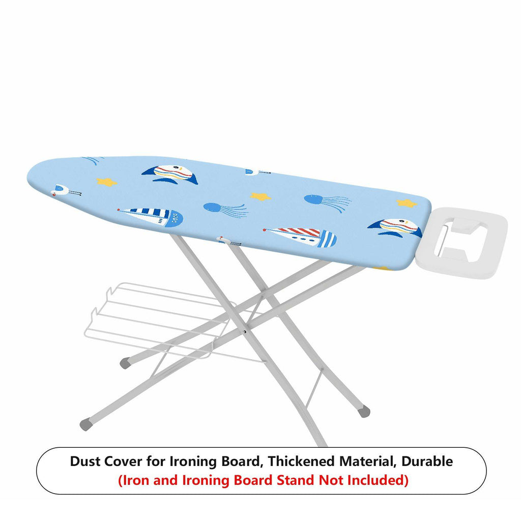 1-Piece Sea Fish Boat Star  Ironing Board Cover, Universal Size, Without Board
