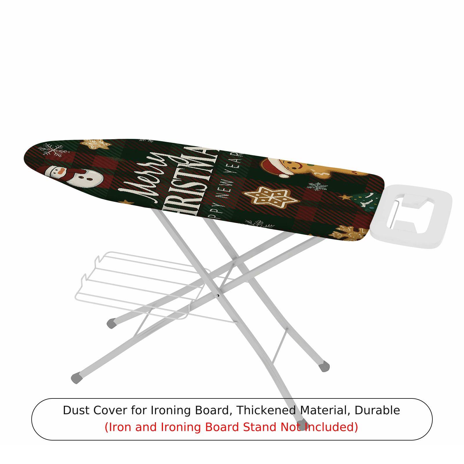 1-Piece Christmas Santa Gingerbread  Ironing Board Cover, Universal Size, Without Board