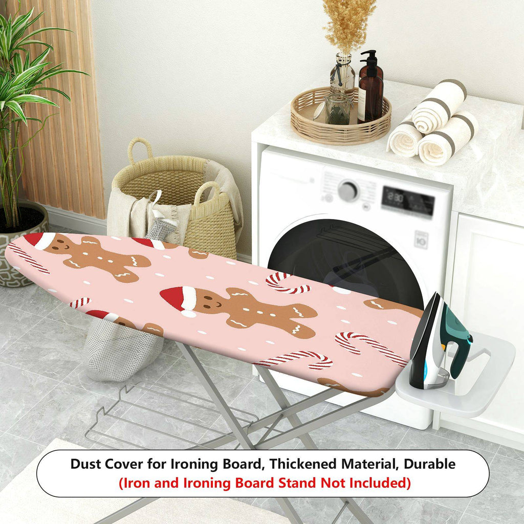 1-Piece Christmas Gingerbread Candy Cane  Ironing Board Cover, Universal Size, Without Board