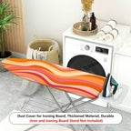 1-Piece Colorful Striped Pattern Waves Swirl  Ironing Board Cover, Universal Size, Without Board