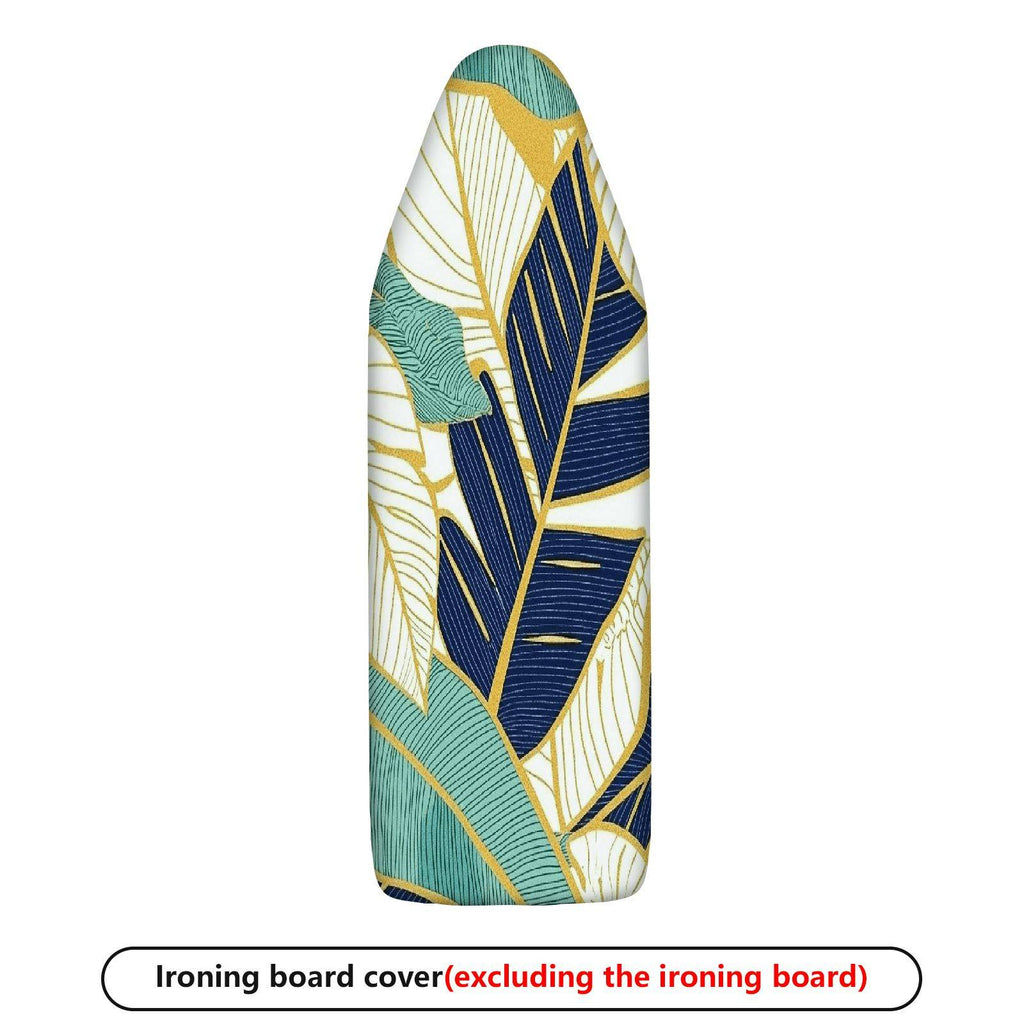 1-Piece Tropical Leaf Decorative Pattern Green Blue Yellow  Ironing Board Cover, Universal Size, Without Board