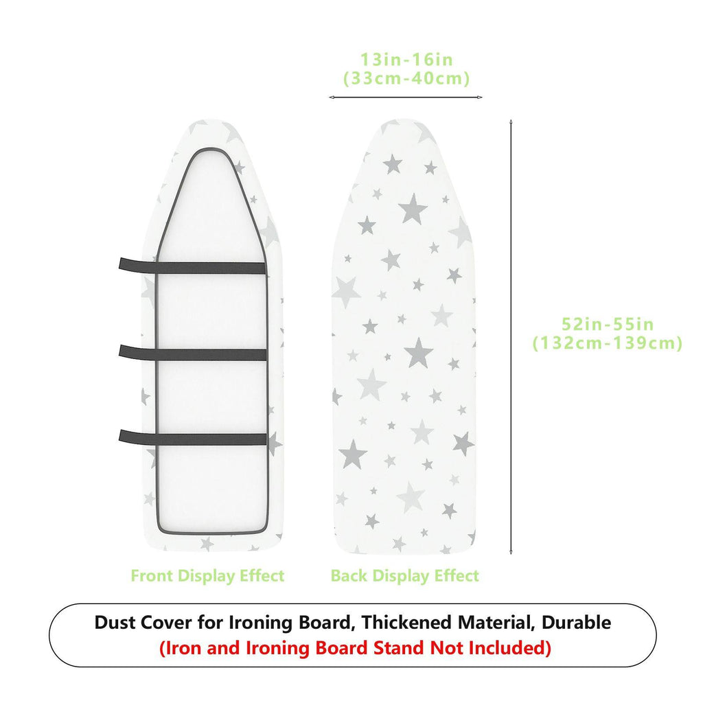 1-Piece Star Pattern Grey Starry Night  Ironing Board Cover, Universal Size, Without Board