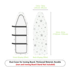 1-Piece Star Pattern Grey Starry Night  Ironing Board Cover, Universal Size, Without Board