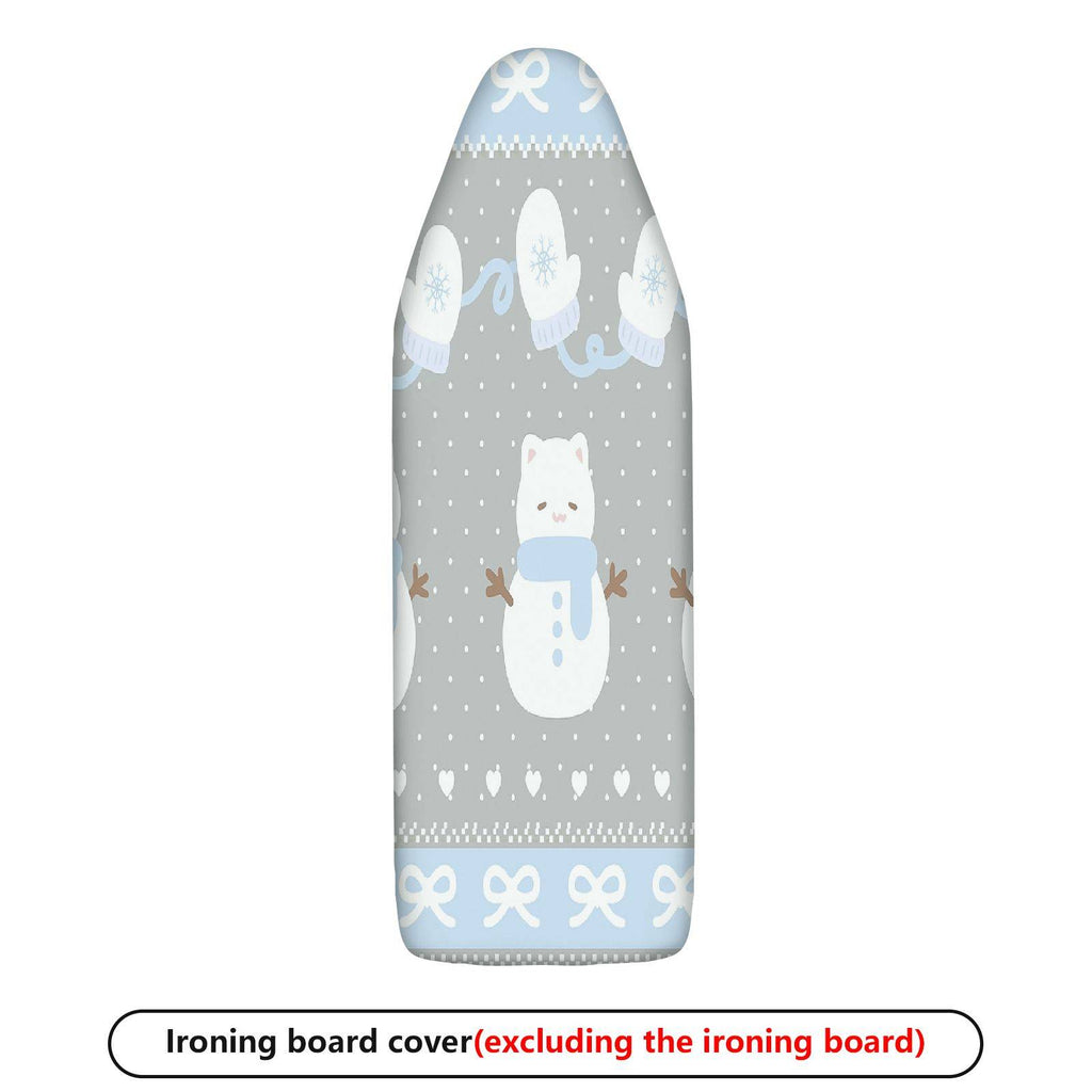 1-Piece Snowflake Mittens Cat  Ironing Board Cover, Universal Size, Without Board