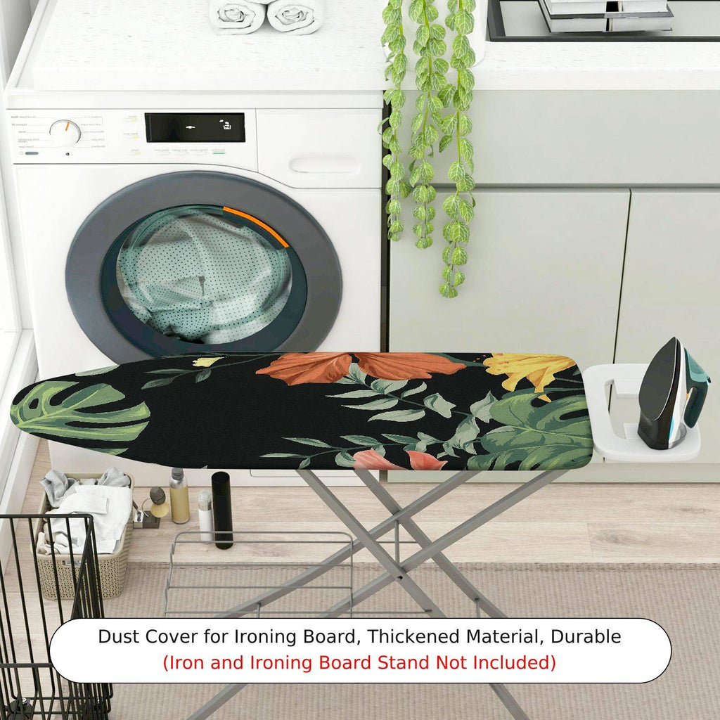 1-Piece Floral Jungle Tropical  Ironing Board Cover, Universal Size, Without Board