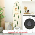 1-Piece Christmas Tree Bow Pattern Holiday  Ironing Board Cover, Universal Size, Without Board