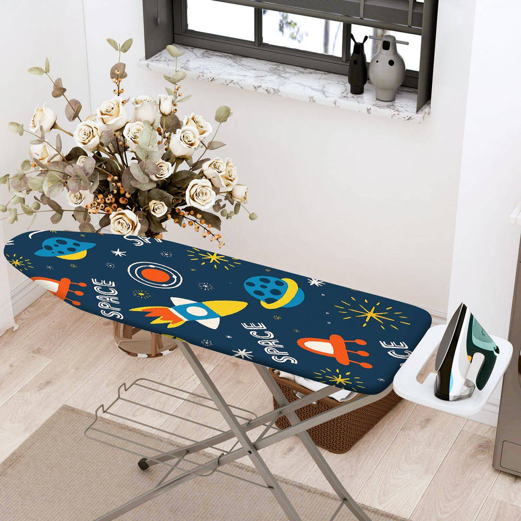 1-Piece Space Rocket Star  Ironing Board Cover, Universal Size, Without Board