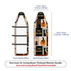 1-Piece Halloween Pumpkin Cat  Ironing Board Cover, Universal Size, Without Board