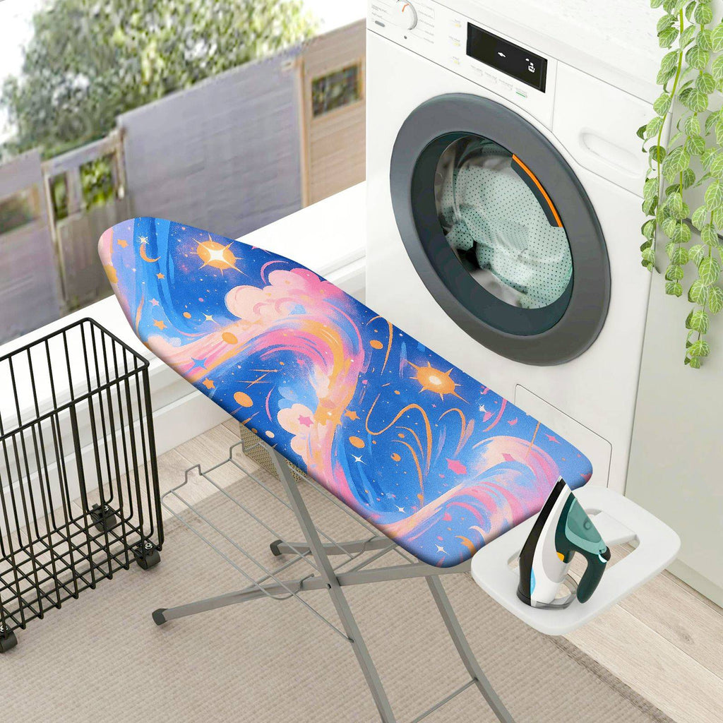 1-Piece Galaxy Stars Clouds  Ironing Board Cover, Universal Size, Without Board