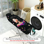 1-Piece Starry Night Cosmic Woman Space  Ironing Board Cover, Universal Size, Without Board