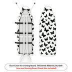 1-Piece Butterfly Pattern Black And White Elegant  Ironing Board Cover, Universal Size, Without Board