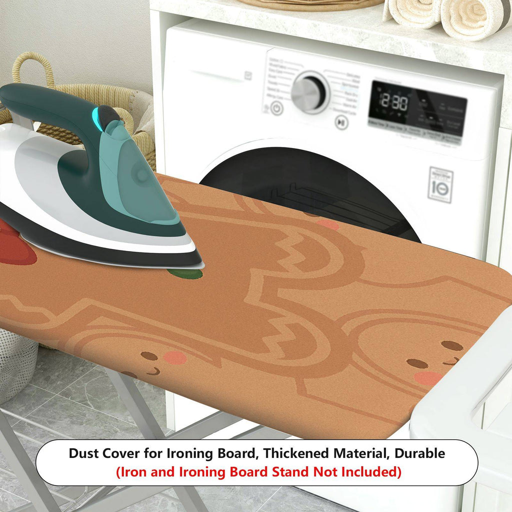 1-Piece Christmas Gingerbread Santa  Ironing Board Cover, Universal Size, Without Board