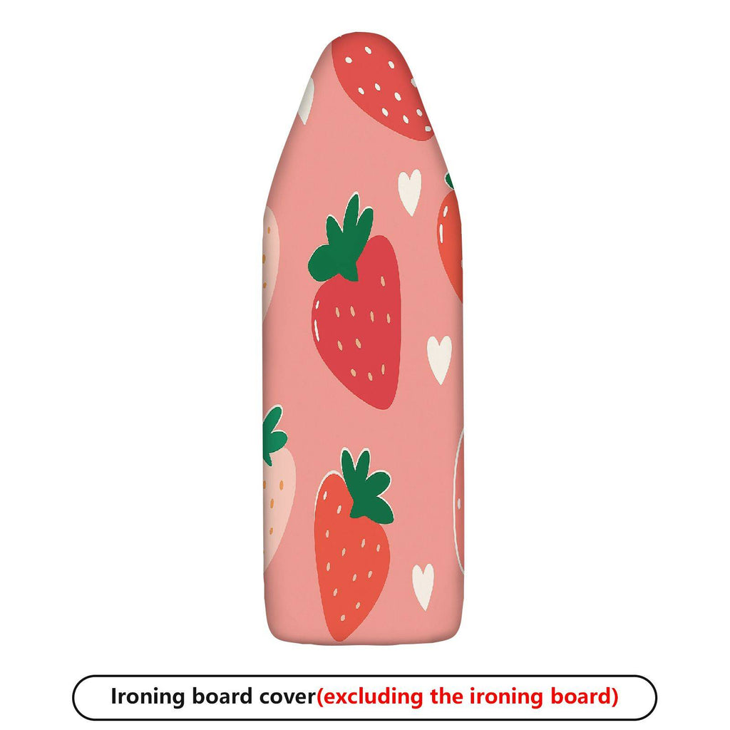 1-Piece Strawberry Heart Pink  Ironing Board Cover, Universal Size, Without Board