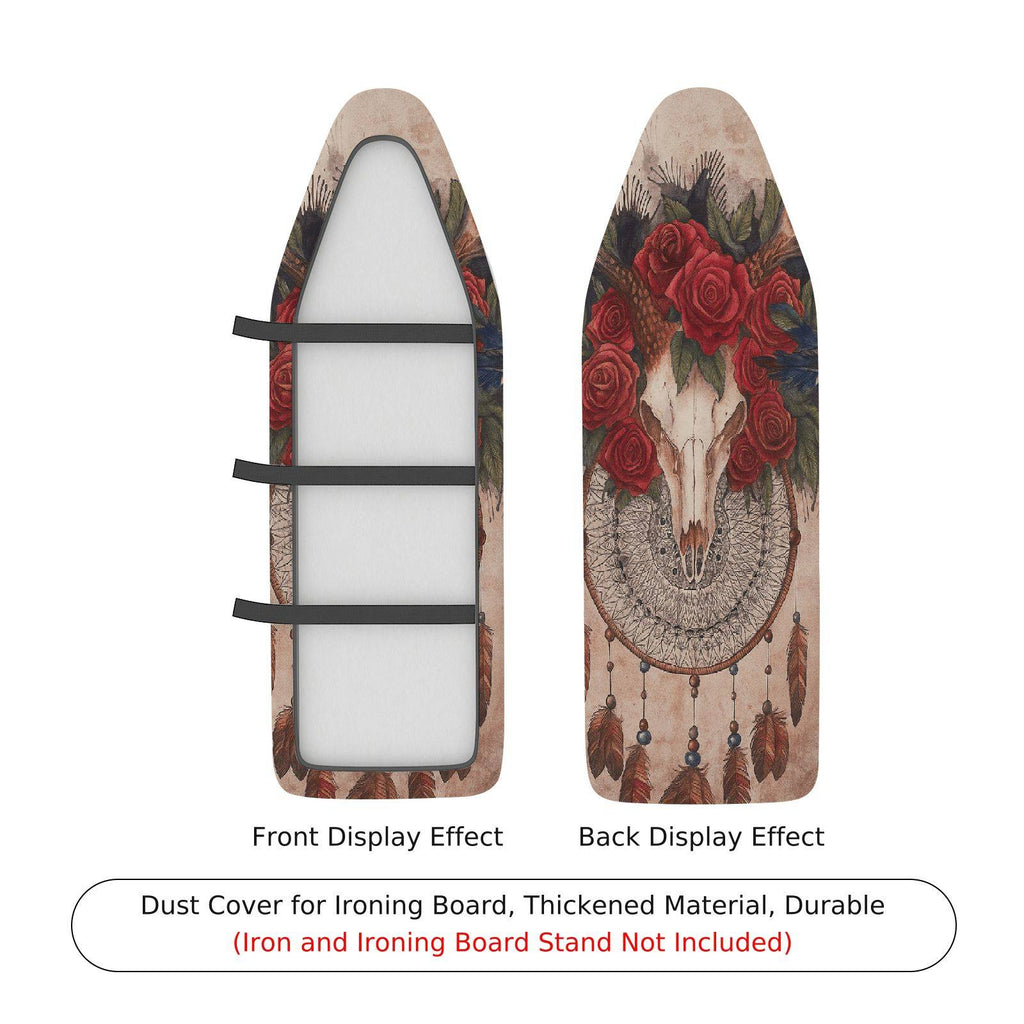 1-Piece Skull Flower Dreamcatcher  Ironing Board Cover, Universal Size, Without Board