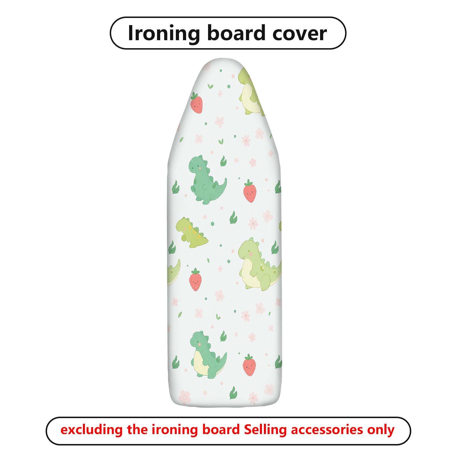1-Piece Dinosaur Strawberry Floral  Ironing Board Cover, Universal Size, Without Board