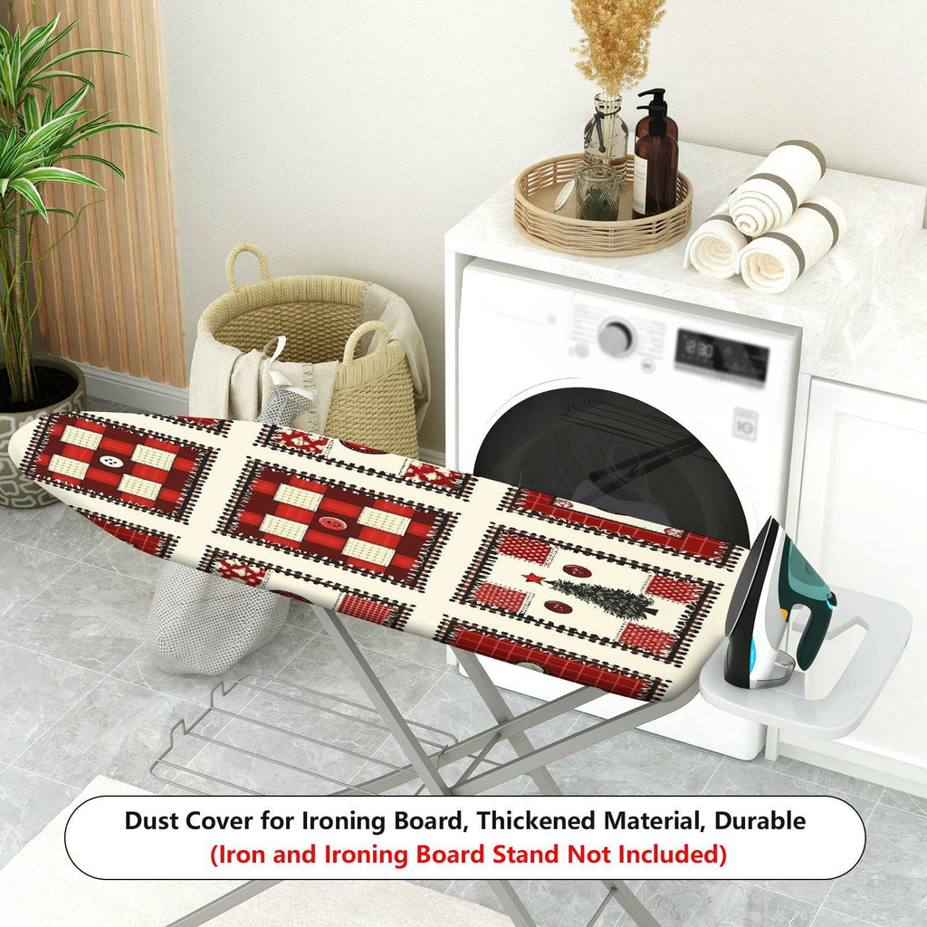 1-Piece Christmas Tree Button Heart  Ironing Board Cover, Universal Size, Without Board