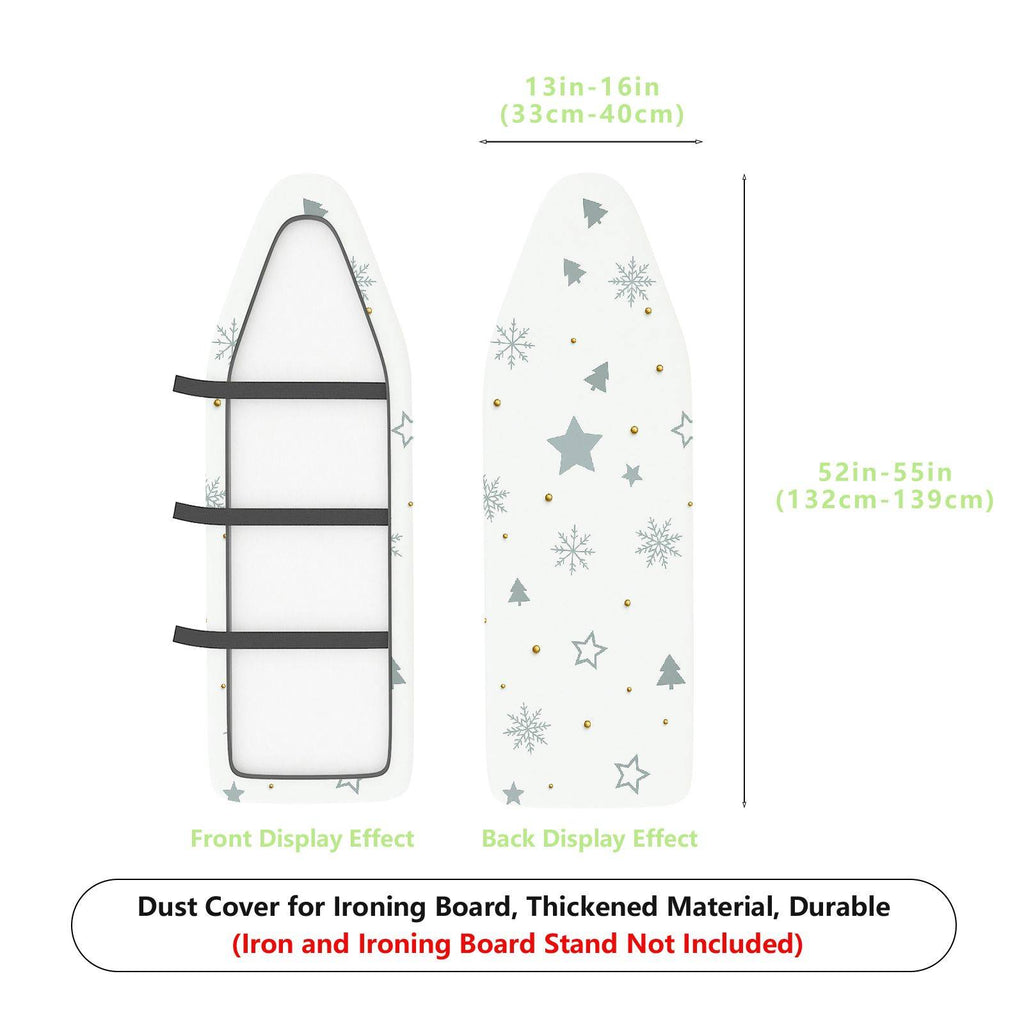 1-Piece Snowflake Star Tree  Ironing Board Cover, Universal Size, Without Board