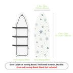 1-Piece Snowflake Star Tree  Ironing Board Cover, Universal Size, Without Board