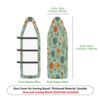 1-Piece Floral Pattern Colorful Retro  Ironing Board Cover, Universal Size, Without Board