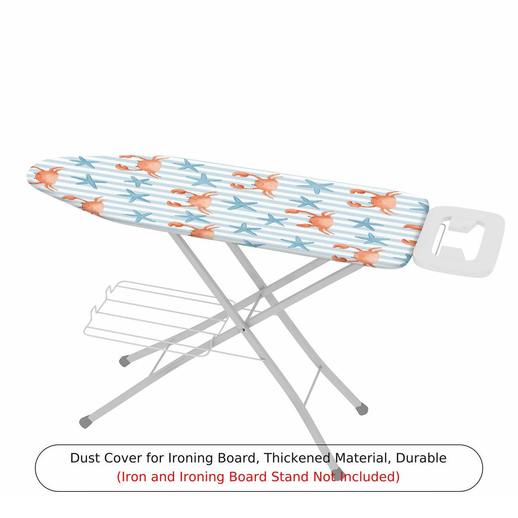 1-Piece Crab Starfish Stripe  Ironing Board Cover, Universal Size, Without Board