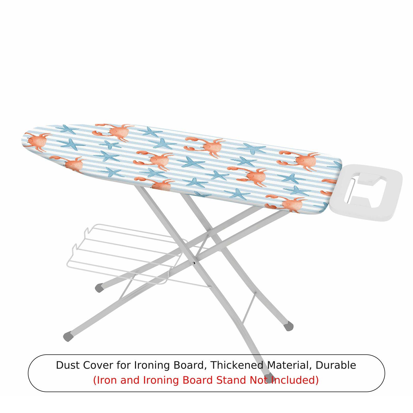1-Piece Crab Starfish Stripe  Ironing Board Cover, Universal Size, Without Board
