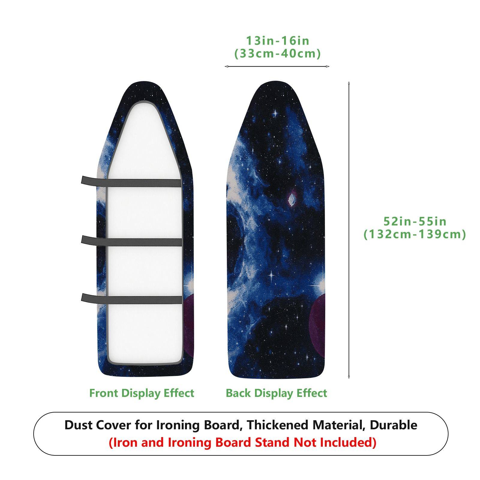 1-Piece Galaxy Space Stars  Ironing Board Cover, Universal Size, Without Board