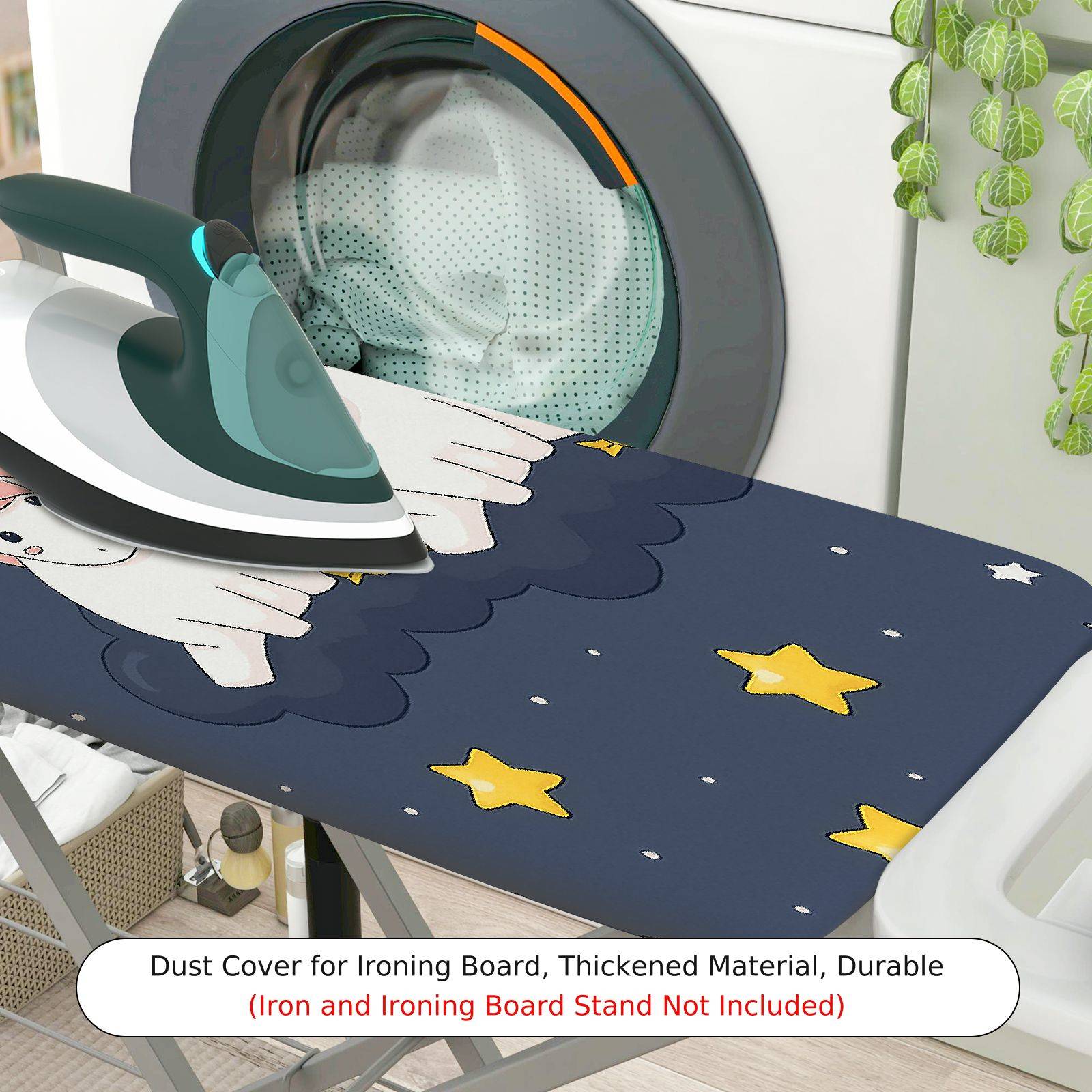 1-Piece Unicorn Star Galaxy  Ironing Board Cover, Universal Size, Without Board