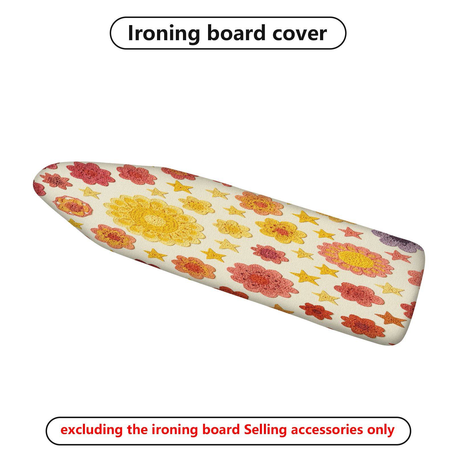 1-Piece Floral Star Colorful  Ironing Board Cover, Universal Size, Without Board