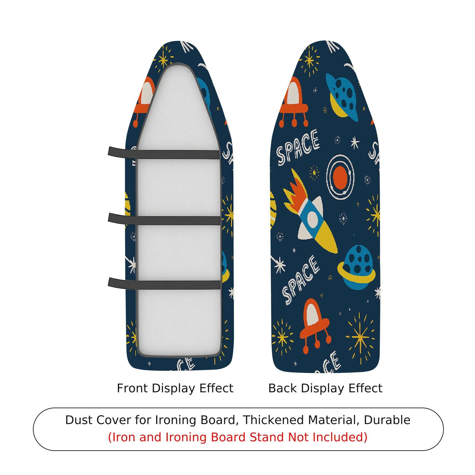 1-Piece Space Rocket Star  Ironing Board Cover, Universal Size, Without Board