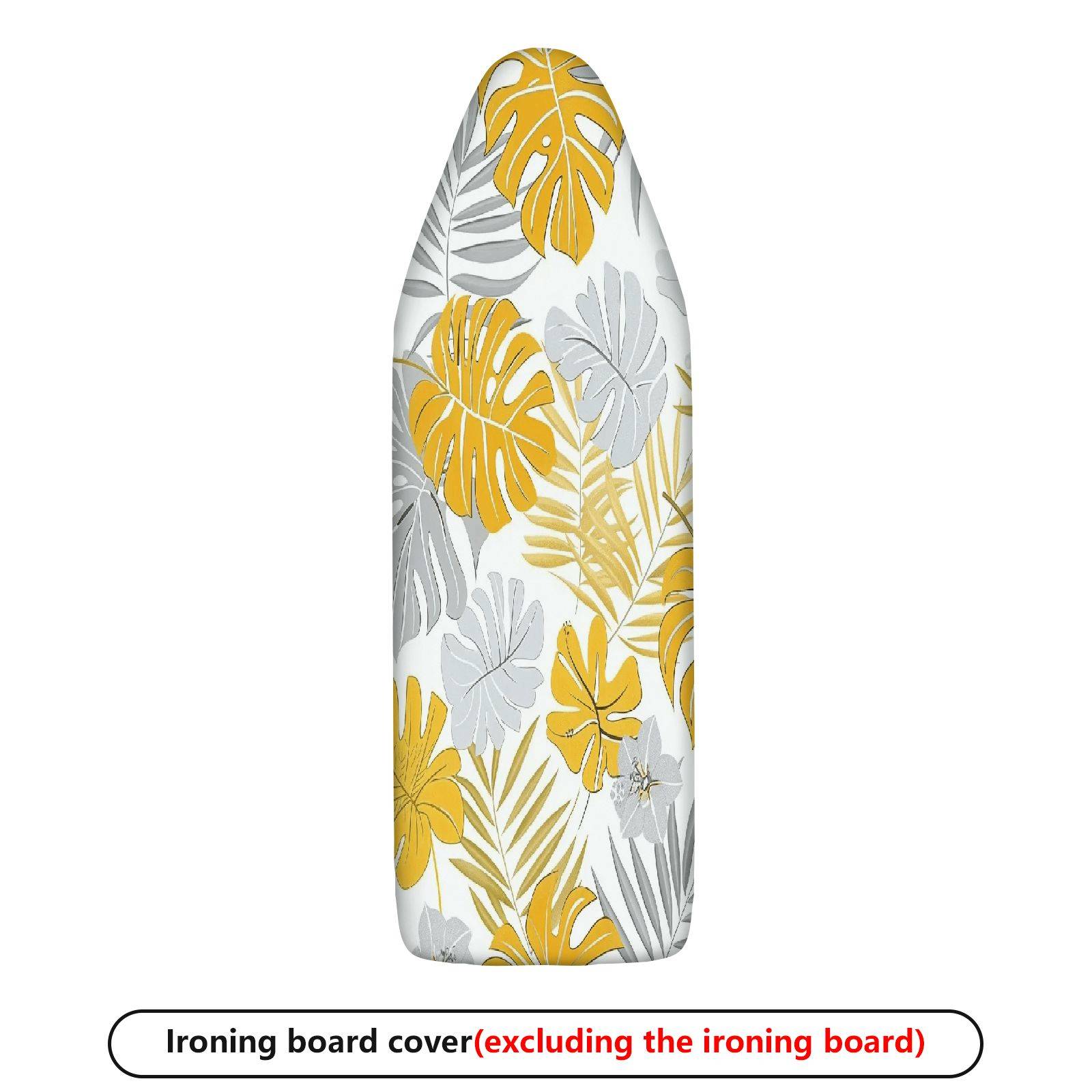 1-Piece Tropical Leaves Floral Greenery  Ironing Board Cover, Universal Size, Without Board