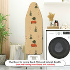 1-Piece Christmas Tree Candy Cane Car  Ironing Board Cover, Universal Size, Without Board