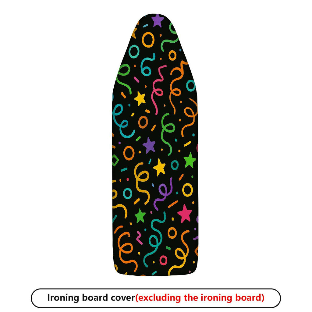 1-Piece Colorful Stars Confetti Party  Ironing Board Cover, Universal Size, Without Board