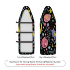 1-Piece Cat Floral Night  Ironing Board Cover, Universal Size, Without Board