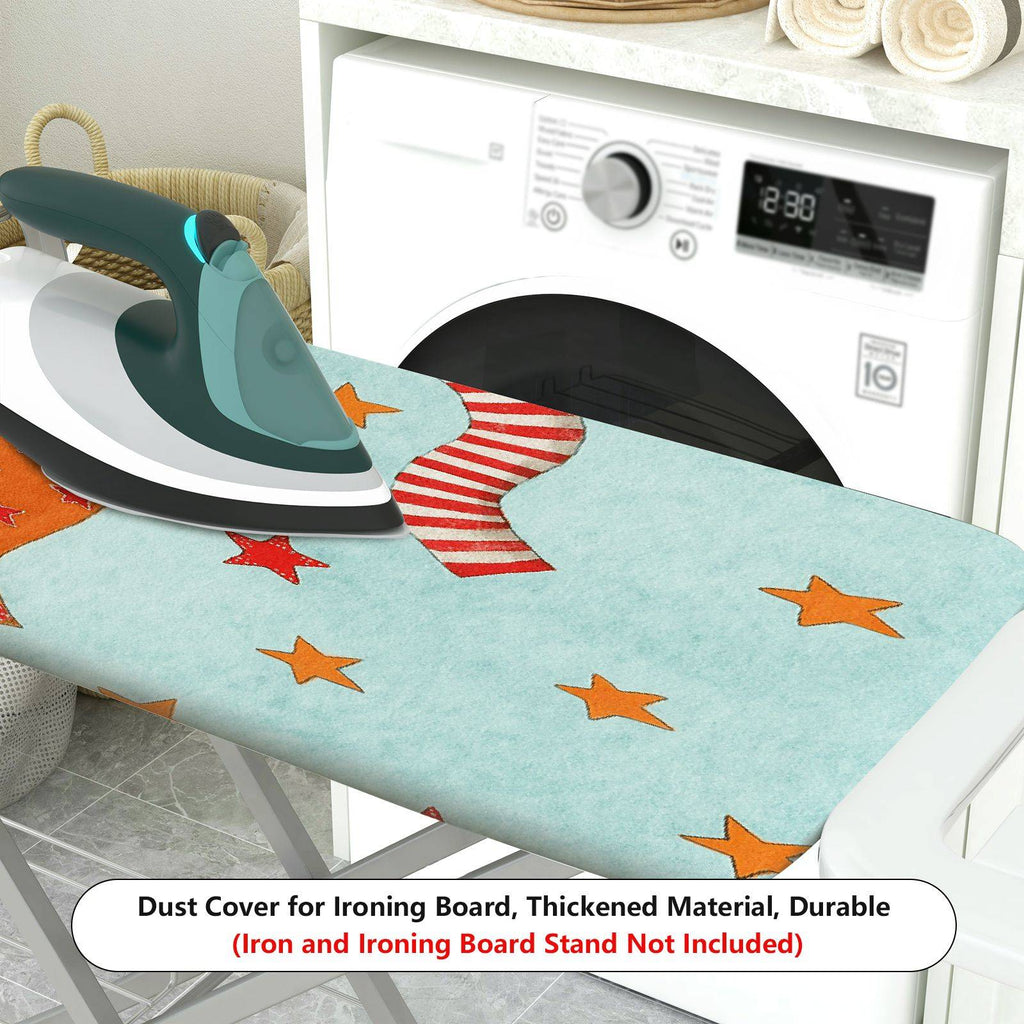 1-Piece Star Ribbon Pattern  Ironing Board Cover, Universal Size, Without Board