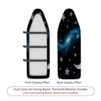 1-Piece Galaxy Moon Stars  Ironing Board Cover, Universal Size, Without Board
