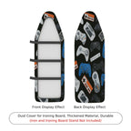 1-Piece Retro Game Controller Black  Ironing Board Cover, Universal Size, Without Board