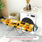 1-Piece Pumpkin Ghost Cat  Ironing Board Cover, Universal Size, Without Board