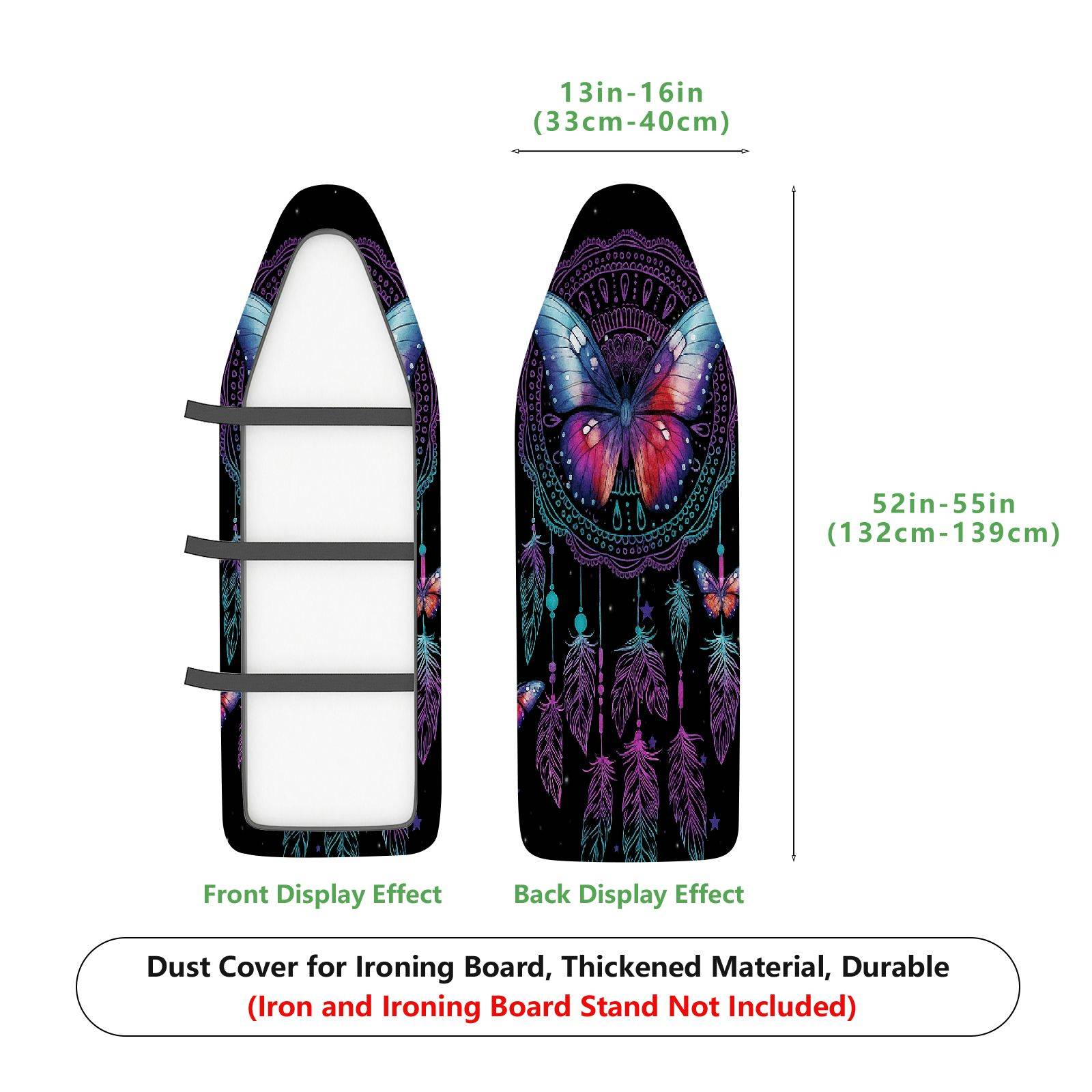 1-Piece Butterfly Dreamcatcher Feathers  Ironing Board Cover, Universal Size, Without Board
