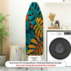 1-Piece Tropical Leaf Pattern Vibrant Color Decorative  Ironing Board Cover, Universal Size, Without Board