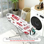 1-Piece Christmas Santa Reindeer  Ironing Board Cover, Universal Size, Without Board