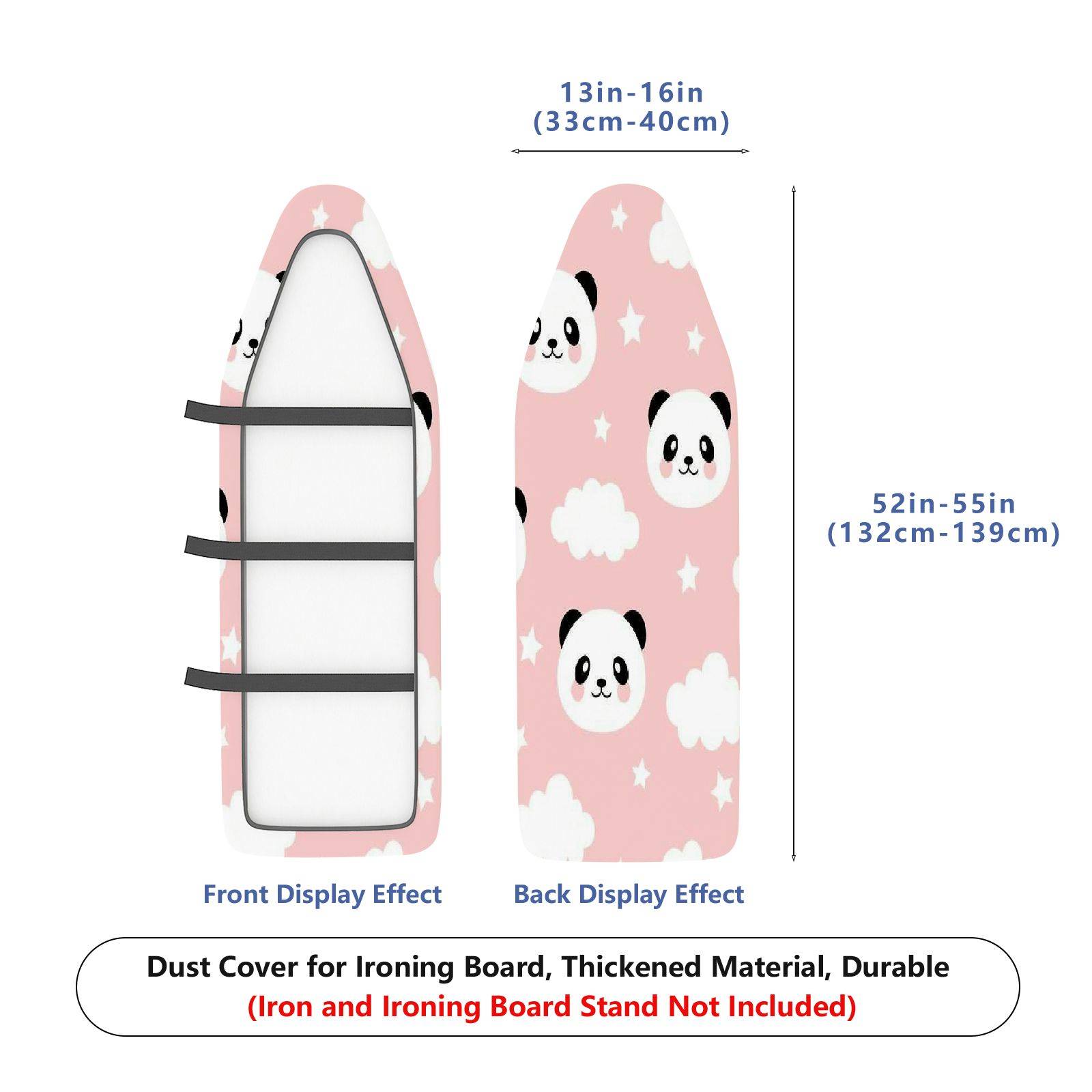 1-Piece Panda Cloud Star  Ironing Board Cover, Universal Size, Without Board