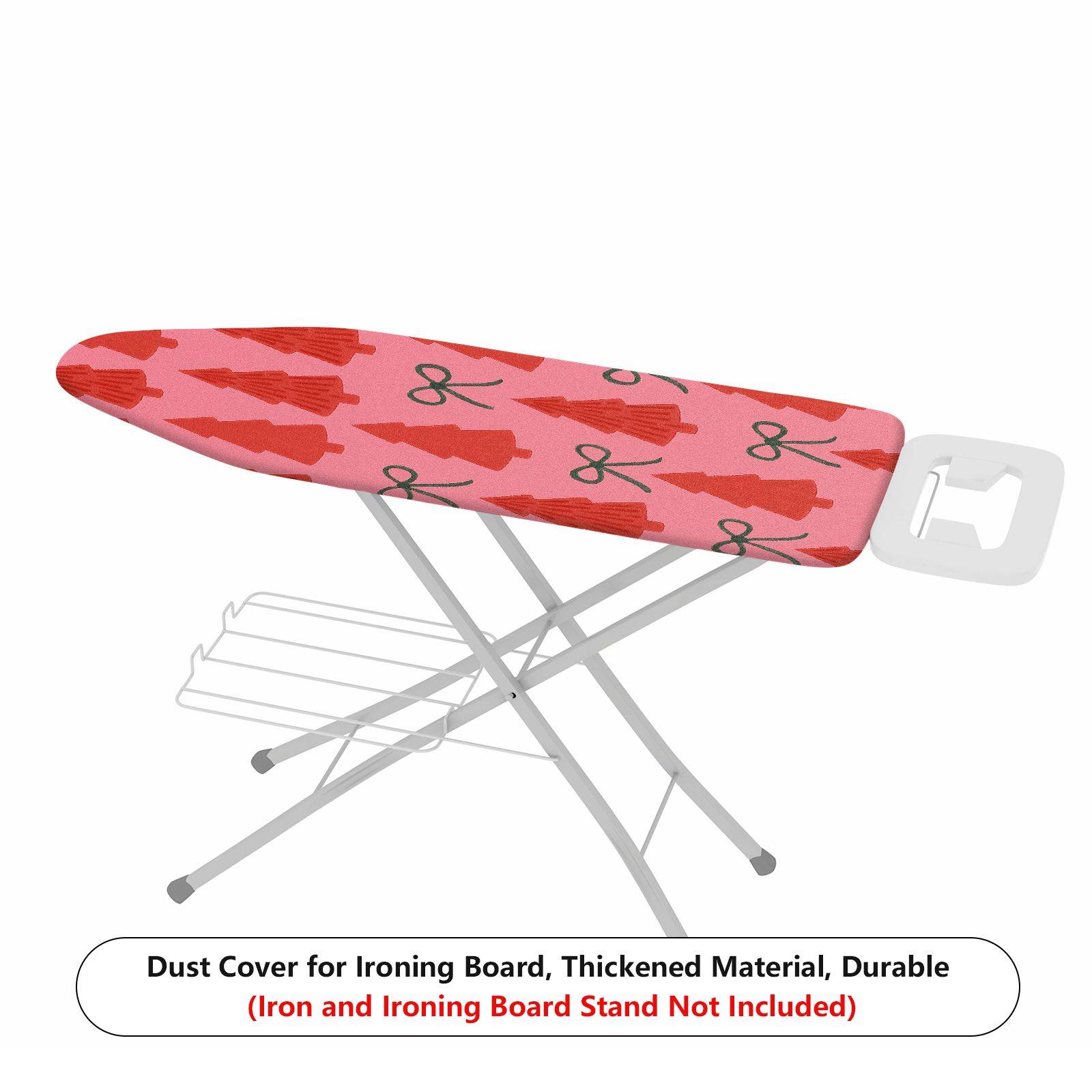 1-Piece Christmas Tree Bowknot Red  Ironing Board Cover, Universal Size, Without Board