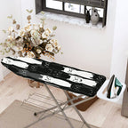 1-Piece Cat Pattern Black White  Ironing Board Cover, Universal Size, Without Board