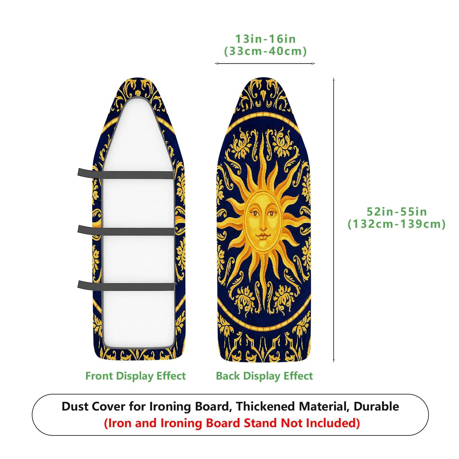 1-Piece Sun Moon Star  Ironing Board Cover, Universal Size, Without Board