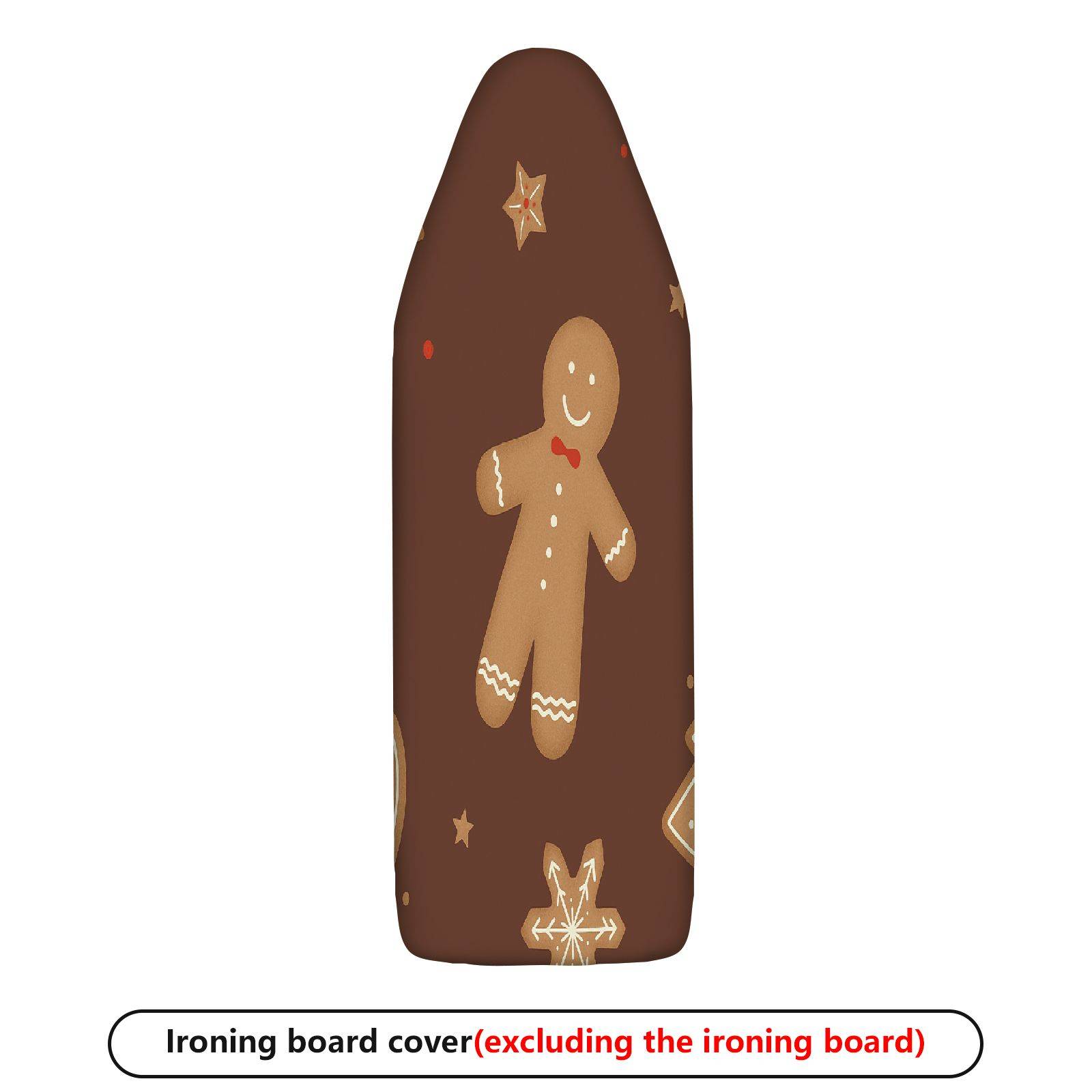1-Piece Gingerbread Star Brown  Ironing Board Cover, Universal Size, Without Board