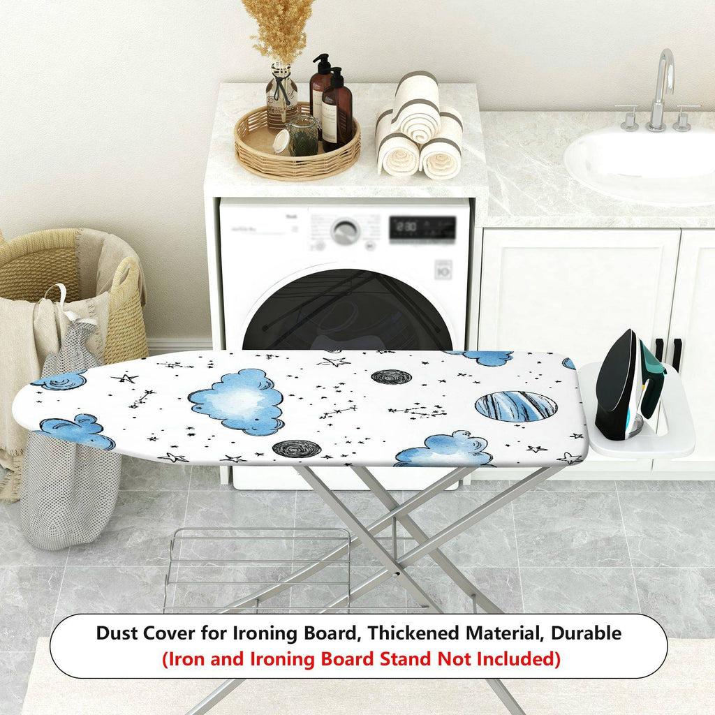 1-Piece Cloud Star Planet  Ironing Board Cover, Universal Size, Without Board