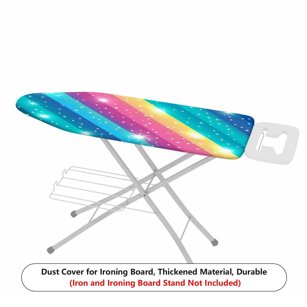 1-Piece Rainbow Sparkle Star  Ironing Board Cover, Universal Size, Without Board