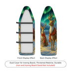 1-Piece Reindeer Aurora Winter  Ironing Board Cover, Universal Size, Without Board