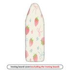 1-Piece Strawberry Floral Ribbon  Ironing Board Cover, Universal Size, Without Board