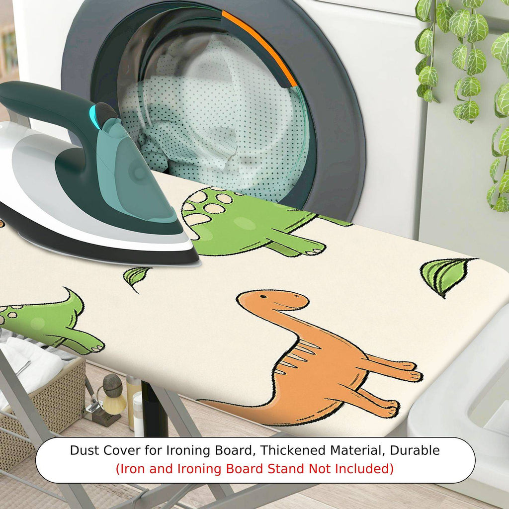 1-Piece Dinosaur  Animal Green  Ironing Board Cover, Universal Size, Without Board